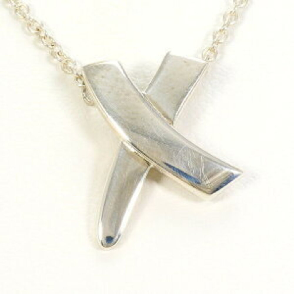 Tiffany Co Kiss Silver Necklace Total